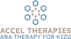 Accel Therapies logo with the tagline ABA Therapy for Kids